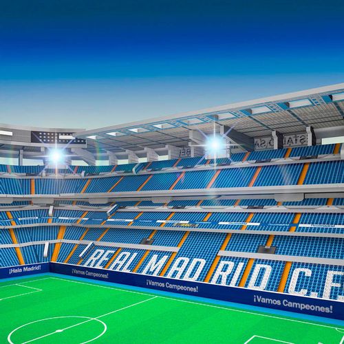 Real Madrid Santiago Bernabeu stadium 3D puzzle led slika 1
