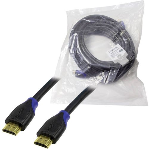 LogiLink HDMI priključni kabel HDMI A utikač, HDMI A utikač 10.00 m crna CH0066 audio povratni kanal (arc), Ultra HD (4K) HDMI s eternetom, pozlaćeni kontakti HDMI kabel slika 5