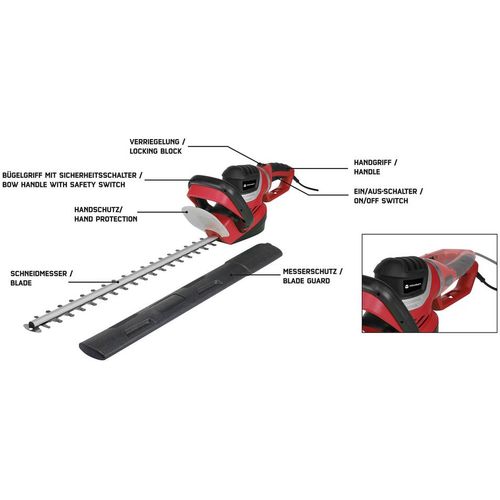 Električni Škare za živicu TOOLCRAFT slika 5