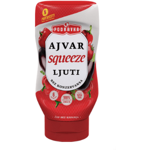 Podravka ajvar ljuti squeeze 310g slika 1