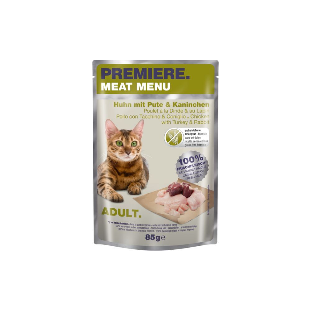 Premiere Meat Menu Adult puretina i zec 85 g slika 1