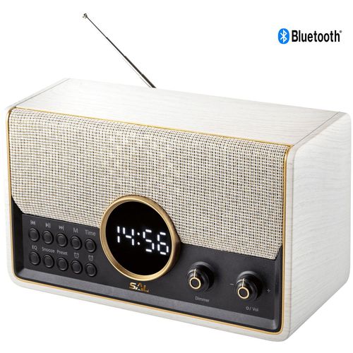 SAL Retro radio + BT bežični zvučnik, 7in1, FM, MP3, alarm - RRT 5B slika 1