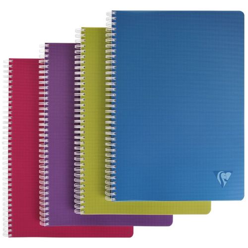 Clairefontaine bilježnica Linicolor A4 90gr 90L, mix boja, karo slika 1