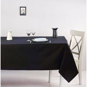 Roma 220 - Black Black Tablecloth