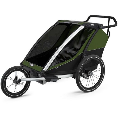 Thule Chariot Cab 2 zelena sportska dječja kolica i prikolica za bicikl za dvoje djece (4u1) slika 15