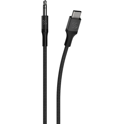 SCOSCHE, HookUp Premium 3.5 mm pleteni audio kabel za USB-C® uređaje, 1.0M, sivi slika 1