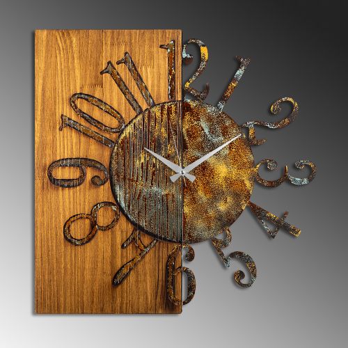 Wallity Ukrasni drveni zidni sat Wooden Clock 7-A slika 4