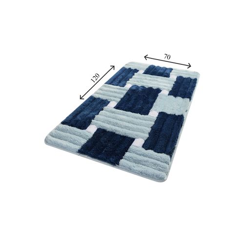 Piazza - Blue (70 x 120) Multicolor Acrylic Bathmat slika 3