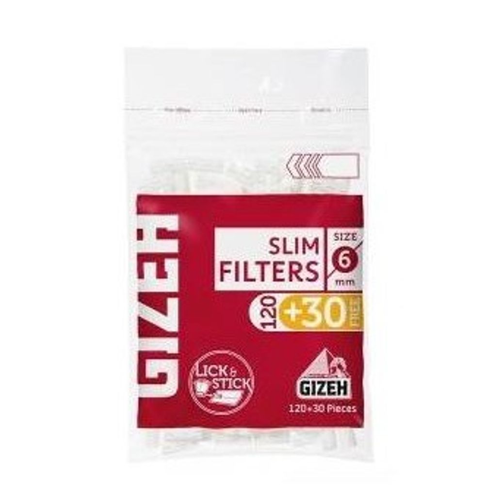 Gizeh slim filteri 6mm pakovanje 150kom slika 1