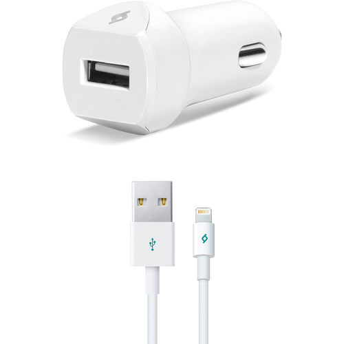 Ttec Autopunjač -  Uni 1xUSB - +Lightning cable 1,2m slika 4