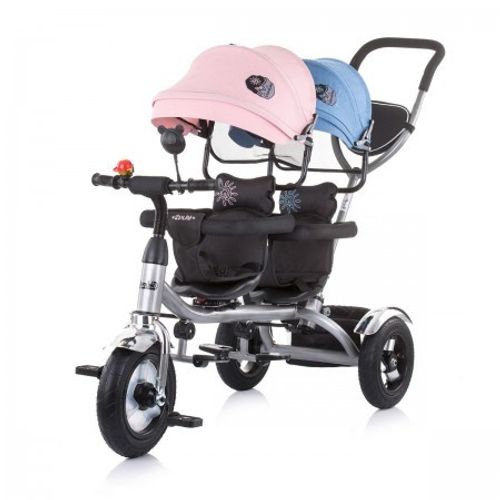 Chipolino Tricikl za blizance 2Play Blue/pink slika 1