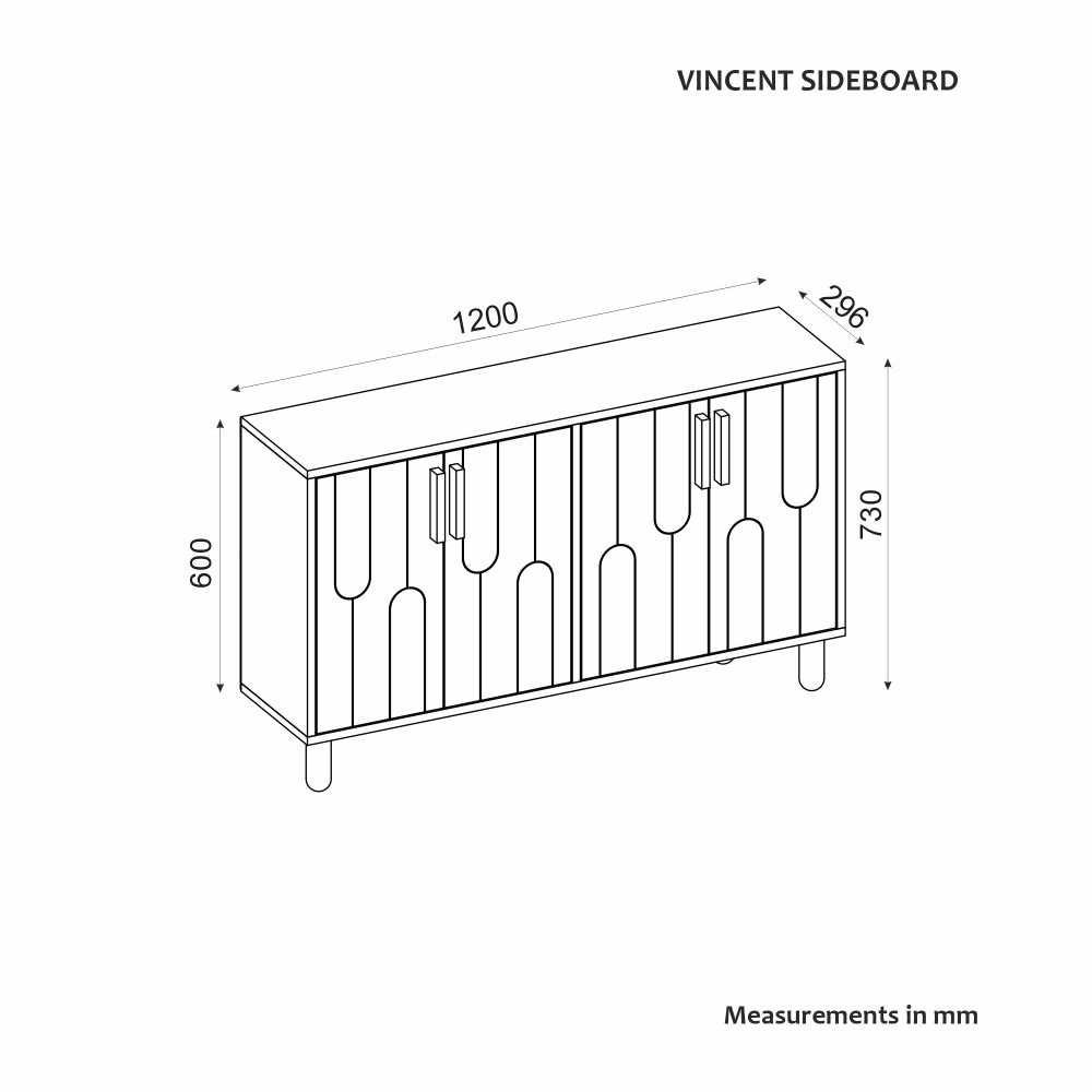 Konzola / Komoda Vincent - Saphire Oak slika 7