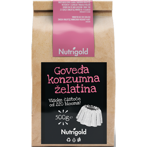 Nutrigold Goveđa konzumna želatina 500g  slika 1