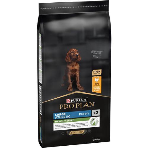 PRO PLAN PUPPY Large Athletic, OptiStart, bogato piletinom, 12 kg slika 1