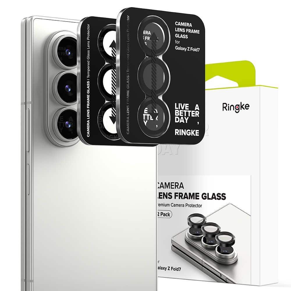 Samsung Galaxy Z fold 7 staklo za zaštitu okvira objektiva Ringke ( 2 kom. ) crno slika 1