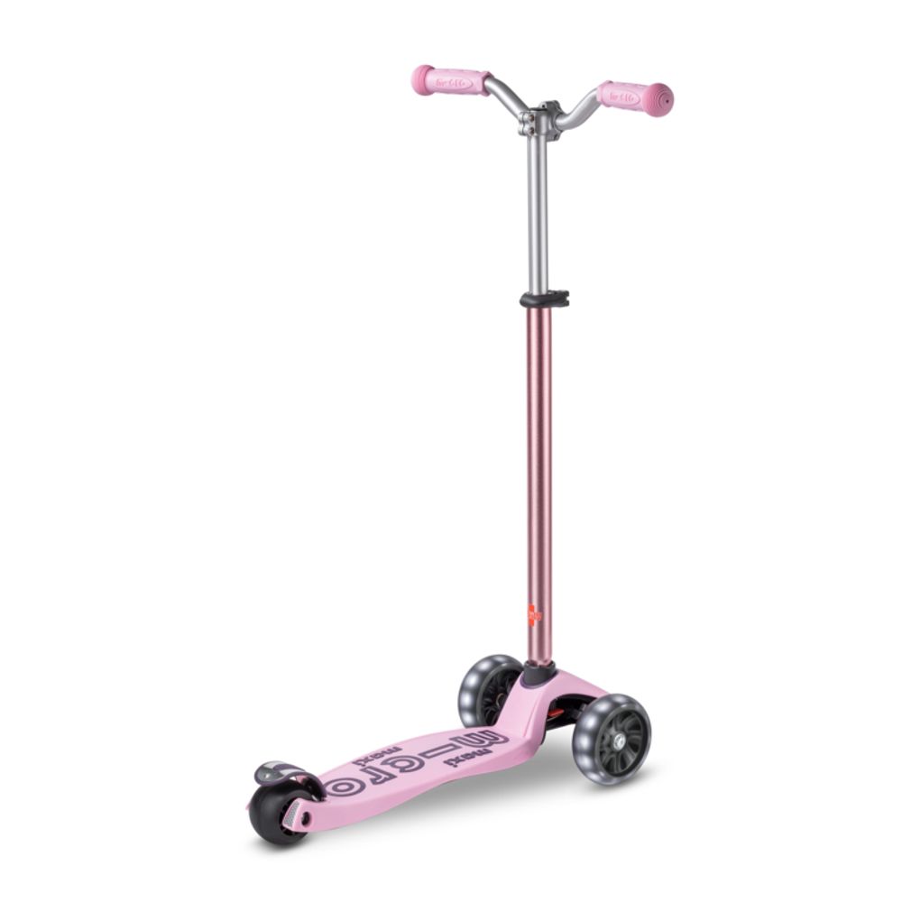 Micro Romobil Maxi Deluxe Pro LED, Rose slika 4