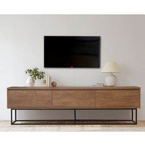 Hanah Home Milo 180 Walnut
Black TV Stand