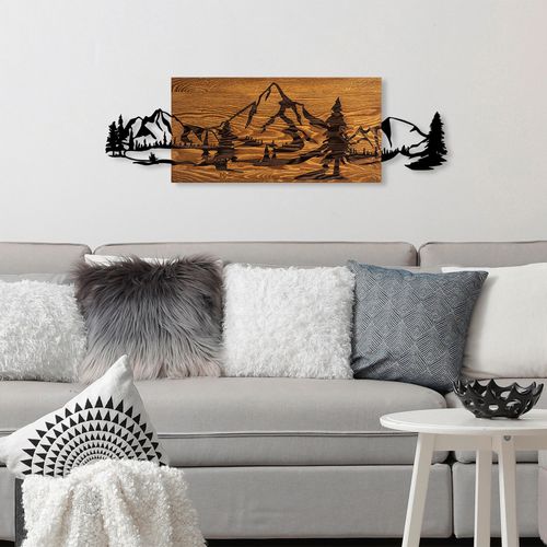 Mountain Range Walnut
Black Decorative Wooden Wall Accessory slika 2