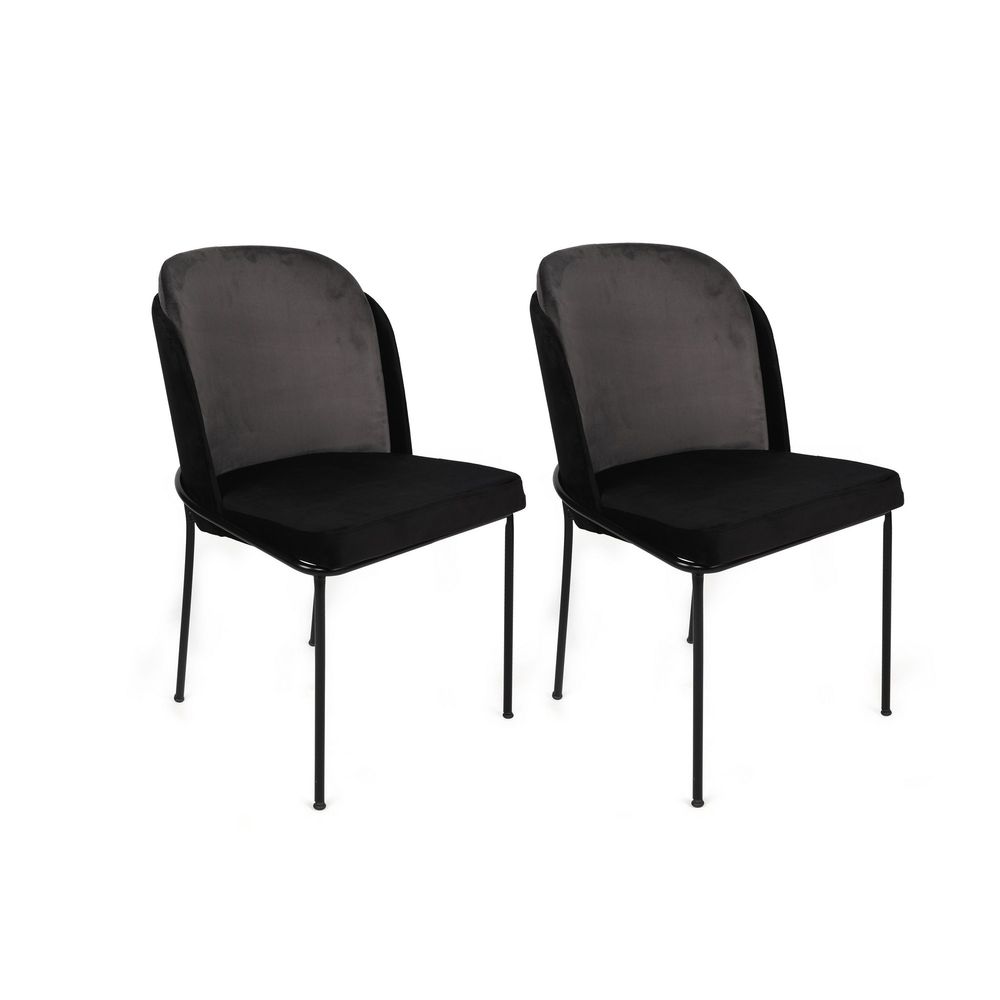Dore-150 V2 Sivi i Crni Set Stolica (2 Komada) slika 1