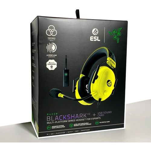 Razer BlackShark V2 - Slusalice + Usb Sound Card - ESL Edition slika 3