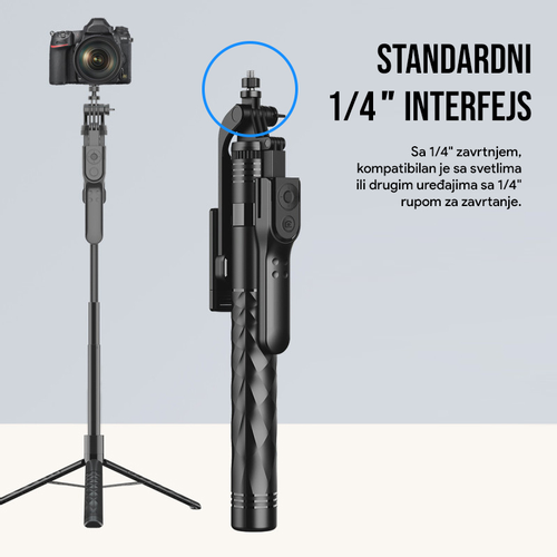 Selfie stick K28p + tripod slika 3