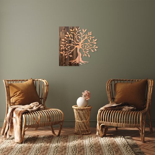Wallity Drvena zidna dekoracija, Tree - Copper slika 2