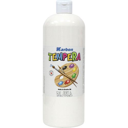 Tempera 1000ml boca KARBON bijela slika 1