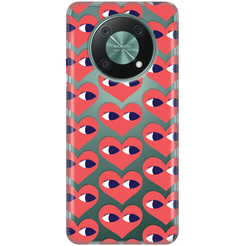 Torbica Silikonska Print Skin za Huawei Nova Y90 Eye Heart Pattern slika 1