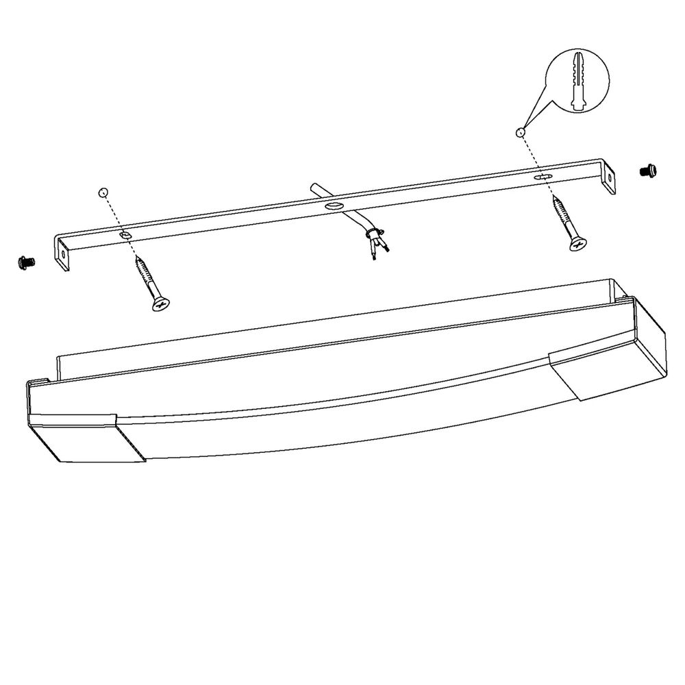 Eglo Siderno zidna/1, led, 8,3w, 900lm, ip44, krom/bijela  slika 5