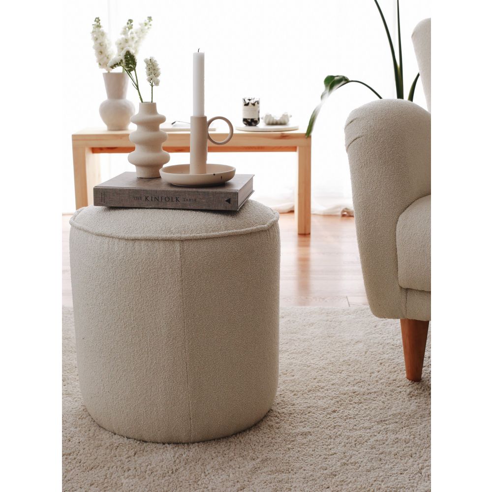 Teddy - Kremasti Pouf slika 3