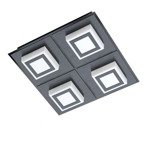 Eglo Masiano 1 zidna/plafonjera/4, led, 4x3,3w, 4x340lm, crna/aluminijum/čelik  slika 1