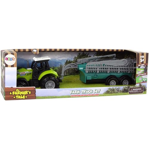 Zeleni traktor s tirkiznom prskalicom slika 5