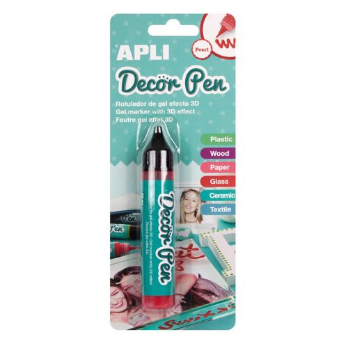 Marker Apli decor pen 3d efekt pearl crveni 15007 slika 1