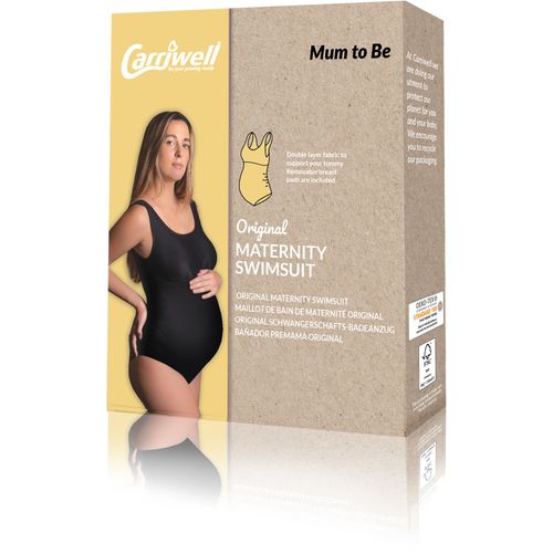 Carriwell Kupaći kostim za trudnice, crni, M slika 4