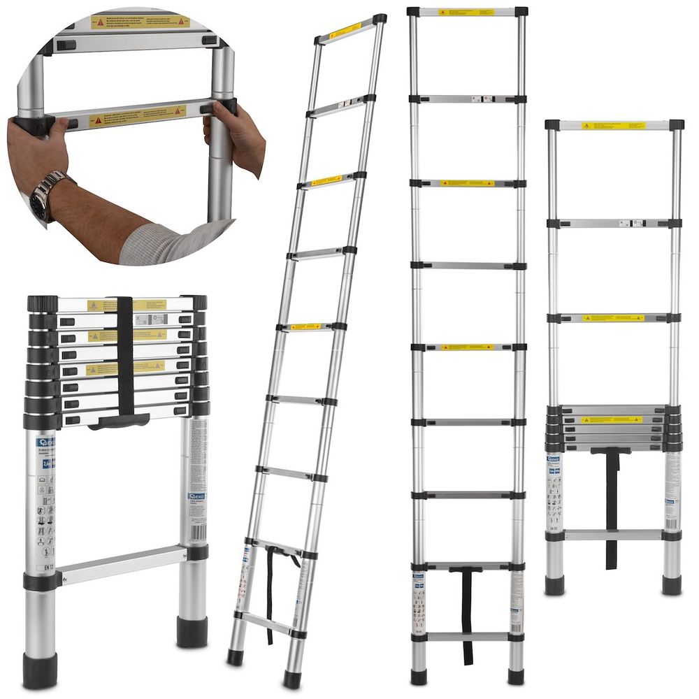 Teleskopske aluminijske ljestve 2,6 m, 150 kg slika 2