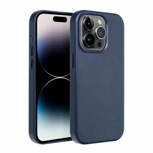 Kožna maska Mag Cover za iPhone 14 Pro plava slika 2