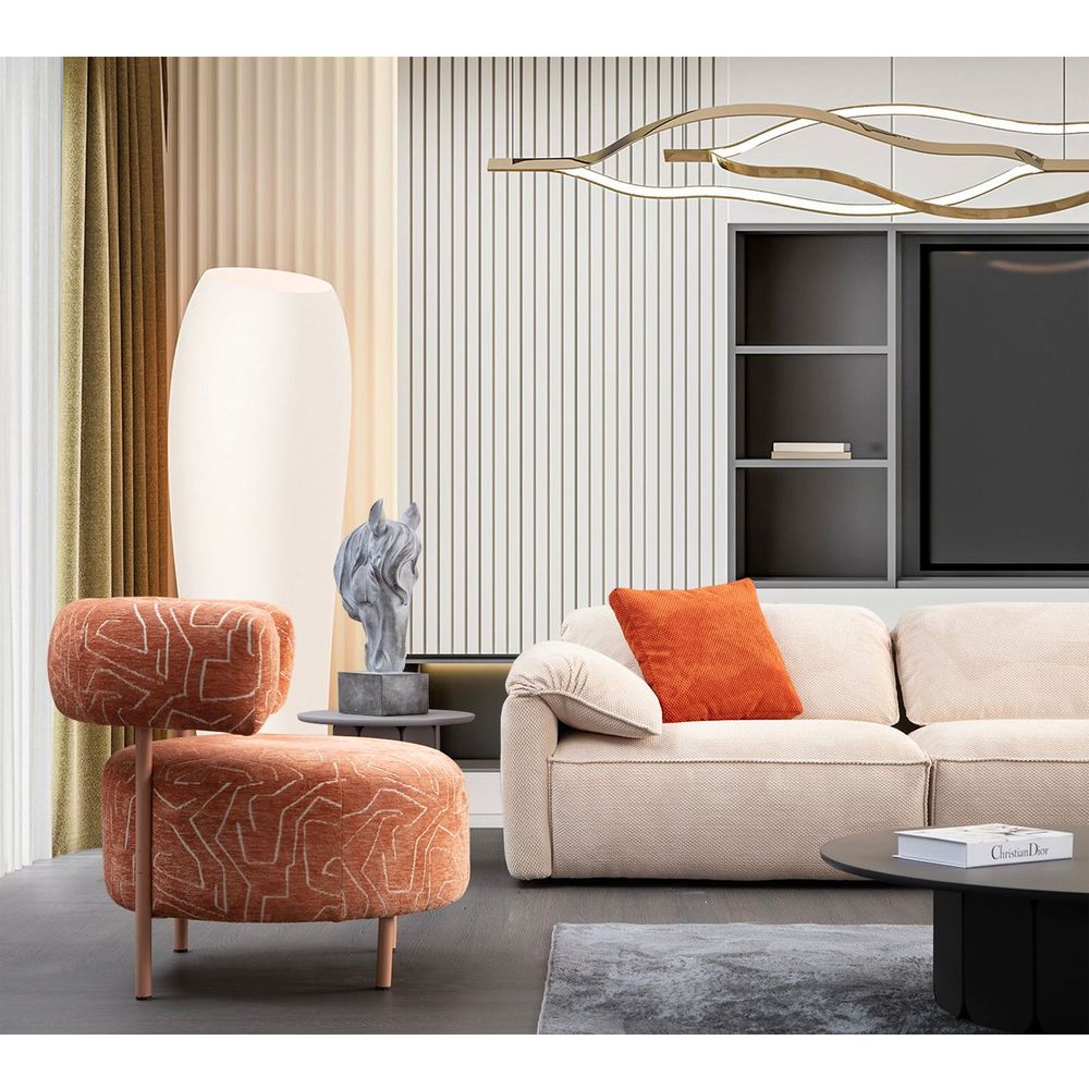 Ugaona sofa Flamingo Corner 5 (L1+O1+Chlr) - boja: krem slika 2