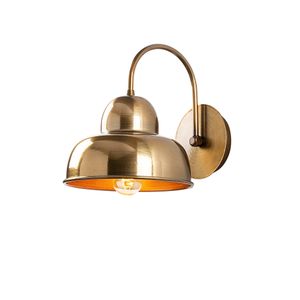 Opviq Zidna lampa BARCETSE VINTAGE, zlatna, metal, 20 x 27 cm, visina 24 cm, E27 40 W, Berceste - 180VINTAGE-A