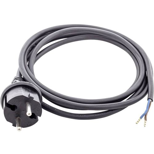 Gumeni priključni kabel s konturnim utikačem od 3 m HAWA 1008277 struja priključni kabel  crna 3.00 m slika 1