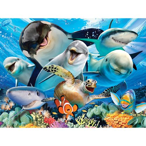 Puzzle 3D - selfie - Podvodni život 63 kom 31x23cm slika 2