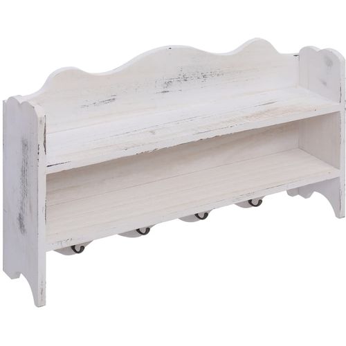 284235 Wall Mounted Coat Rack White 50x10x30 cm Wood slika 29