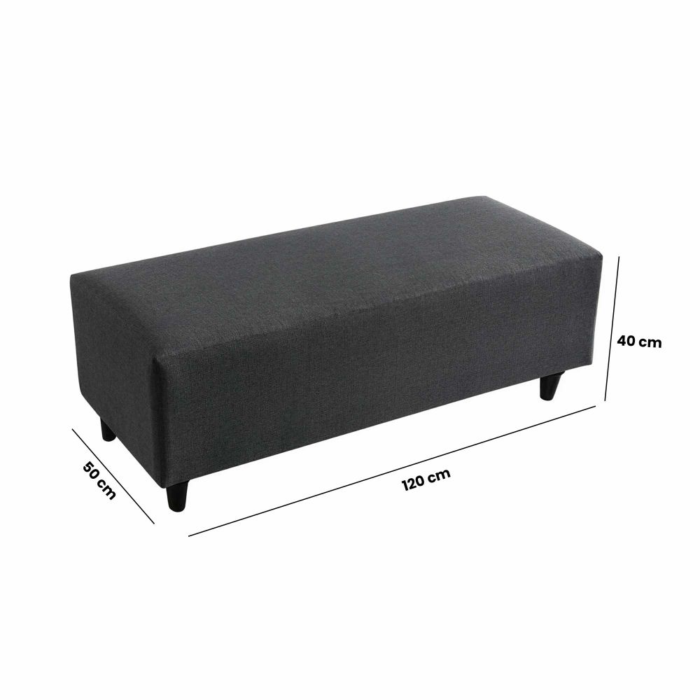 Pouffe Flavia - Tamno Siva slika 5