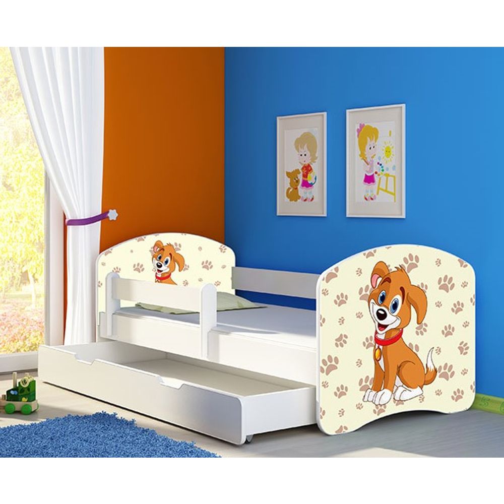 ACMA Dječiji krevet Acma II sa ladicom White - 180x80cm - Dezen 11 slika 1