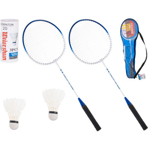 Set reketa za badminton u torbi plavi slika 1
