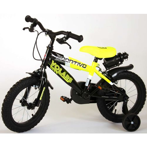 Dječji bicikl Volare Sportivo 14" s dvije ručne kočnice neon žuti slika 14