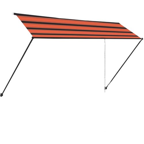 Tenda na uvlačenje s LED svjetlima 400x150 cm narančasto-smeđa slika 26