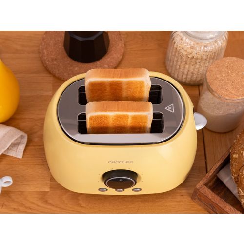 Cecotec toster, 800W, vertikalni, dupli, digitalni, žuti, ClassicToast 8000 slika 4