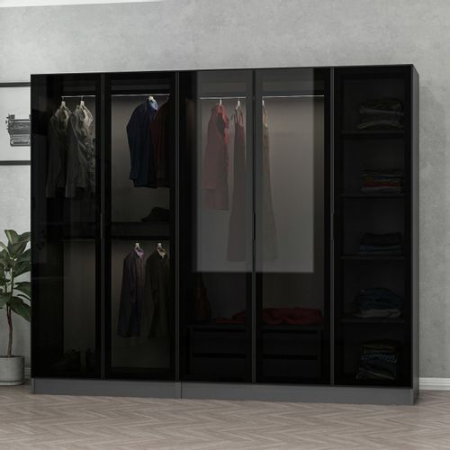 Kale - 6091 Anthracite
Black Wardrobe slika 3