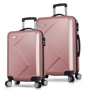6851 Set Kofera u Roze Zlatnoj Boji (2 Komada)