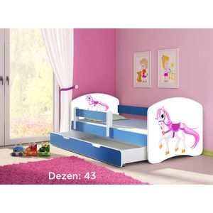 Deciji krevet ACMA II 140x70 F + dusek 6 cm BLUE43
